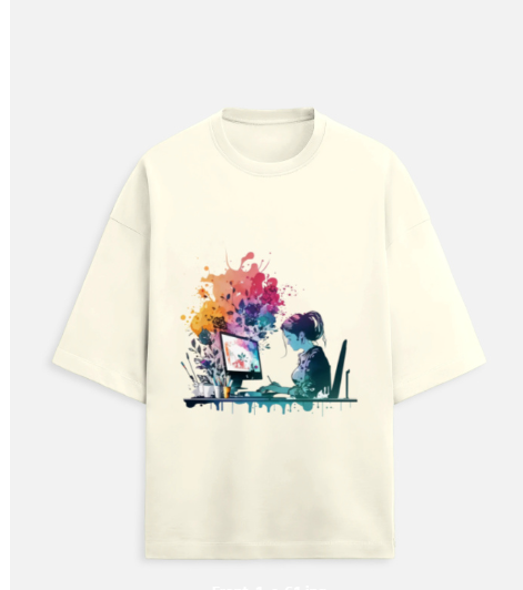 Creative Artist Oversized Graphic T-Shirt | Unisex Premium Tee – hypeculture